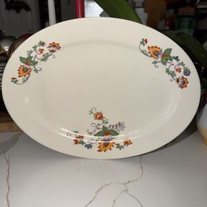 Vintage Homer Laughlin Platter July 1935 Replacement 8.5” x 11.5” Floral